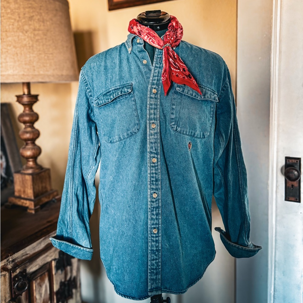 Vintage denim button up shirt